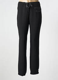 Pantalon slim talie elastică mărime normală negru TREND MISS CAPTAIN TREND femeie