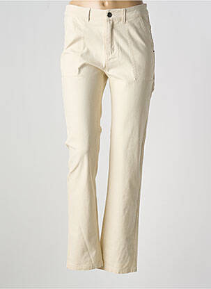 Blugi cu croială slim bej CAPTAIN TORTUE femeie