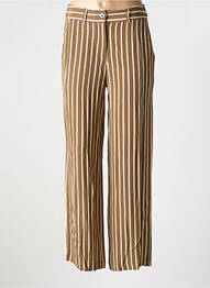 Pantalon drept țesătură crep mărime normală verde MAISON CAPTAIN femme