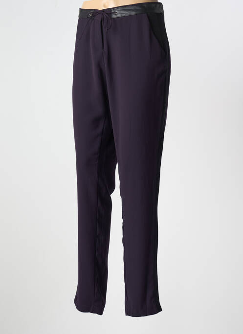 Pantalon slim violet MISS CAPTAIN femeie
