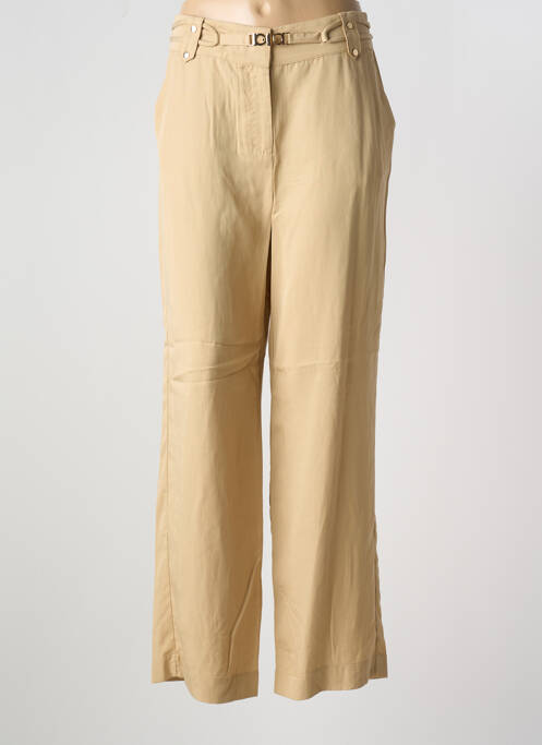 Pantalon larg bej MAISON CAPTAIN femeie