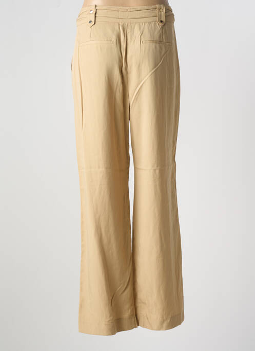 Pantalon larg bej MAISON CAPTAIN femeie