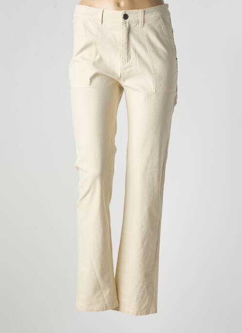 Blugi cu croială slim bej CAPTAIN TORTUE femeie