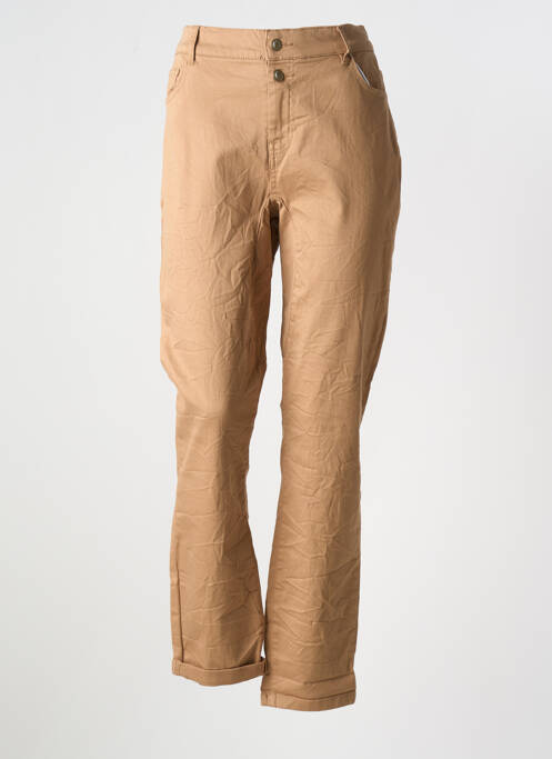 Blugi cu croială slim maro MISS BY CAPTAIN TORTUE femeie