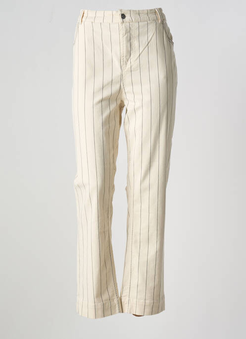 Blugi cu croială dreaptă bej MAISON CAPTAIN femeie