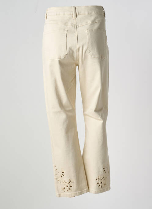 Blugi cu croială dreaptă elasticitate mărime normală bej MAISON CAPTAIN femme