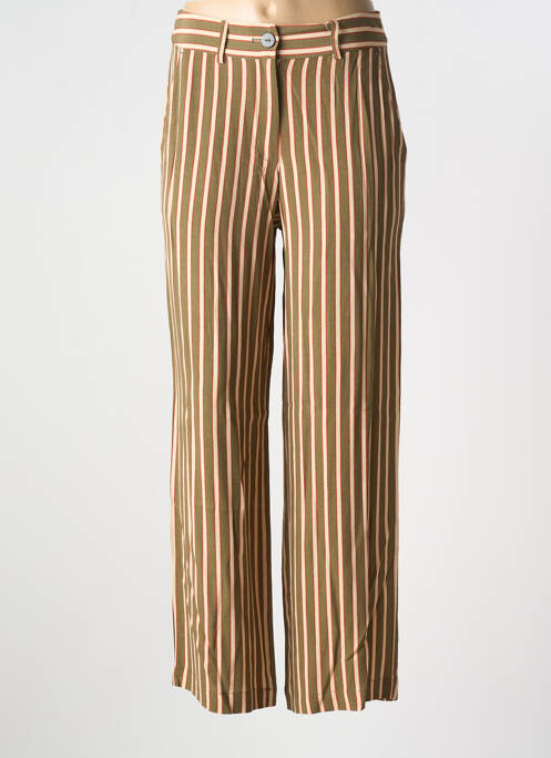 Pantalon drept verde MAISON CAPTAIN femeie