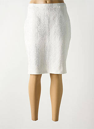 Fustă midi alb GUY DUBOUIS femeie