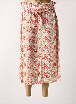 Fustă midi roșu COULEURS DU TEMPS femeie