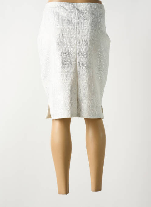 Fustă midi alb FRANCE RIVIERE femeie