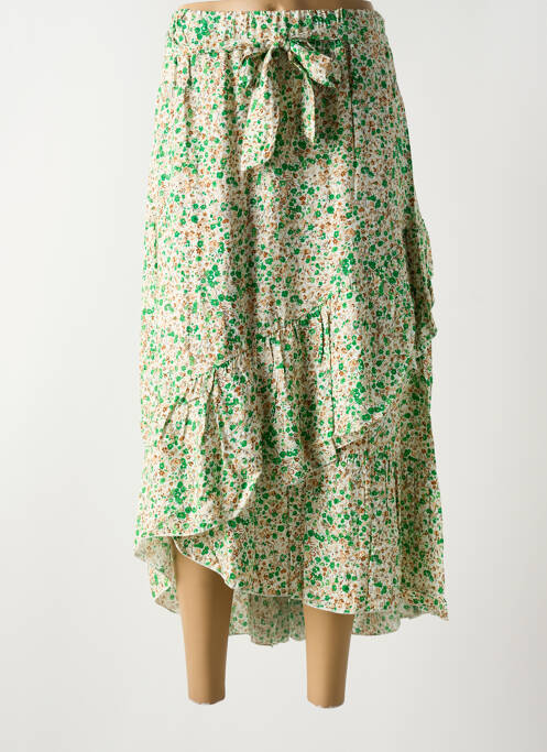 Fustă lungă verde COULEURS DU TEMPS femeie