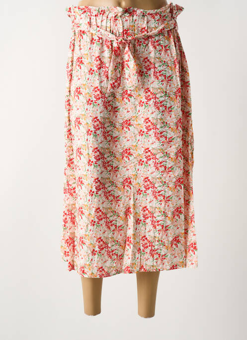 Fustă midi roșu COULEURS DU TEMPS femeie