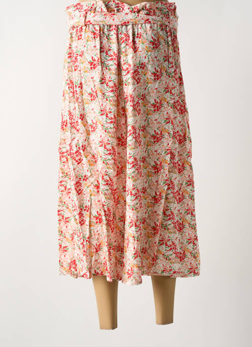 Fustă midi roșu COULEURS DU TEMPS femeie