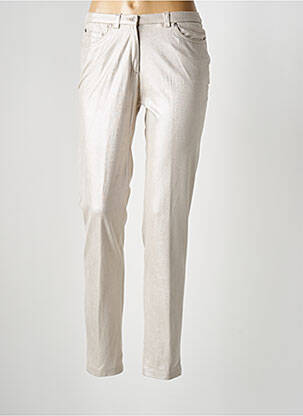 Pantalon slim talie elastică argintiu MERI & ESCA femeie