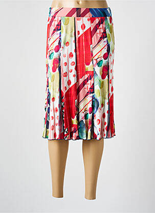 Fustă midi roșu FRANCE RIVOIRE femeie