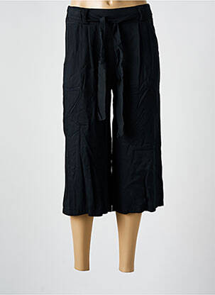 Pantalon trei sferturi negru COULEURS DU TEMPS femeie