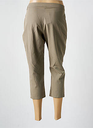 Pantalon trei sferturi talie elastică mărime normală verde MERI & ESCA femeie