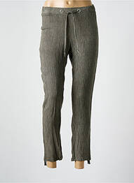 Pantalon 7/8 talie elastică mărime normală gri MERI & ESCA femme