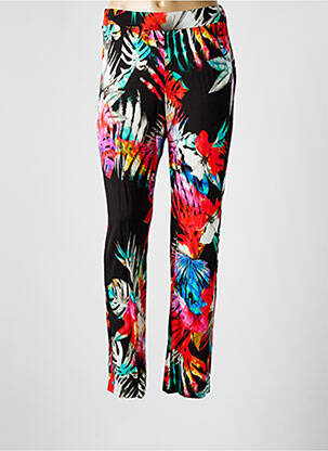 Pantalon slim talie elastică mărime normală negru MERI & ESCA femeie