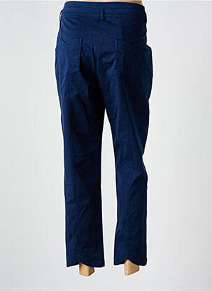 Pantalon 7/8 țesătură poplin mărime normală albastru GUY DUBOUIS femeie