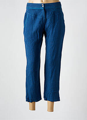 Pantalon 7/8 talie elastică mărime normală albastru MERI & ESCA femeie