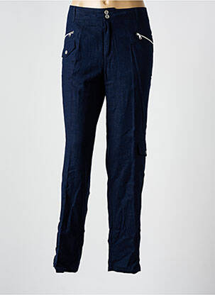 Pantalon slim albastru GUY DUBOUIS femeie