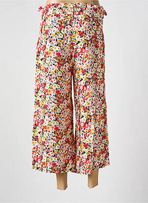 Pantalon 7/8 talie înaltă talie înaltă roșu COULEURS DU TEMPS femeie