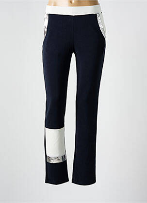 Pantalon slim talie elastică mărime normală albastru MERI & ESCA femeie