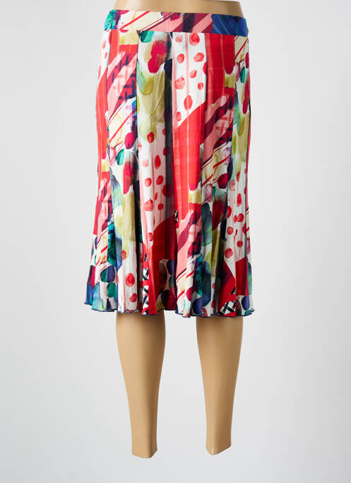 Fustă midi roșu FRANCE RIVOIRE femeie