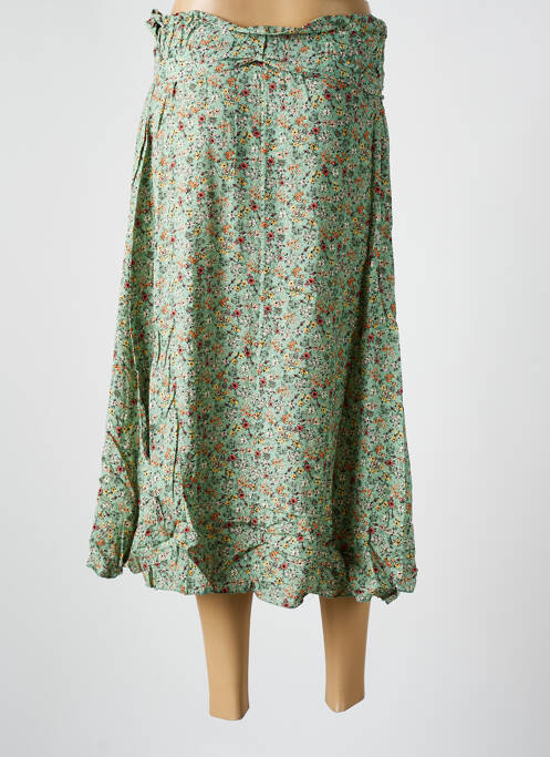 Fustă lungă verde COULEURS DU TEMPS femeie
