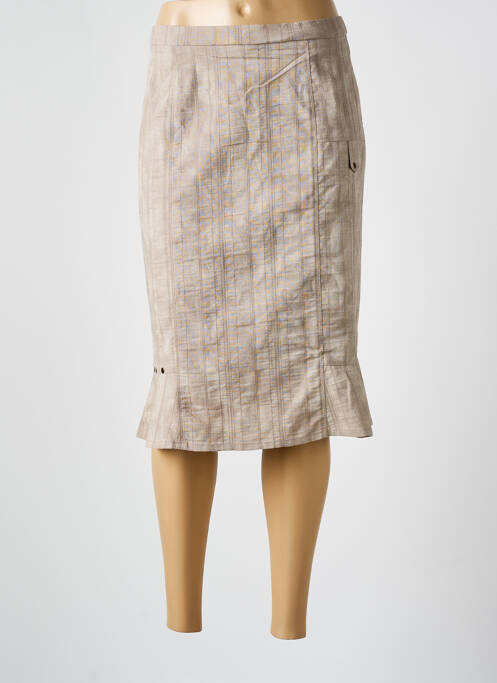 Fustă midi maro GUY DUBOUIS femeie