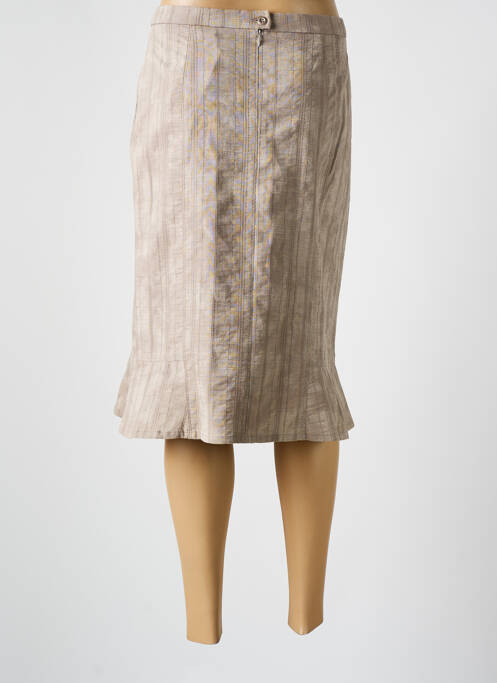 Fustă midi maro GUY DUBOUIS femeie