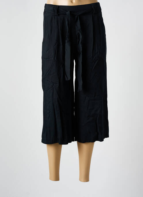 Pantalon trei sferturi negru COULEURS DU TEMPS femeie