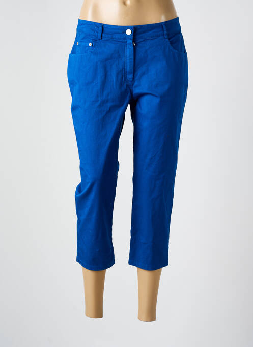 Pantalon trei sferturi elasticitate mărime normală albastru GUY DUBOUIS femme