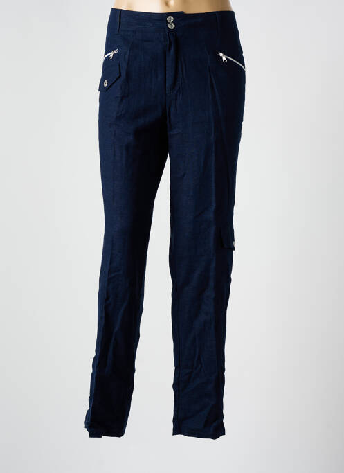 Pantalon slim albastru GUY DUBOUIS femeie