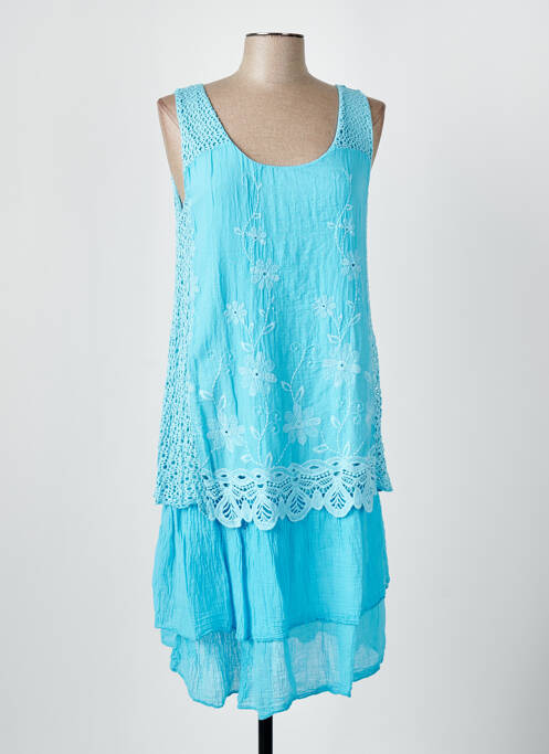 Rochie midi albastru COULEURS DU TEMPS femeie