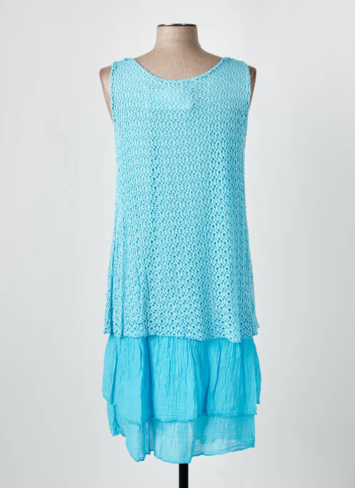 Rochie midi albastru COULEURS DU TEMPS femeie