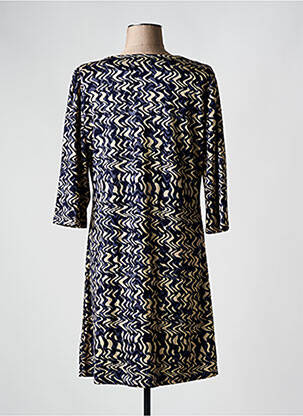 Rochie midi mâneci 3/4 mâneci 3/4 albastru KACY femeie