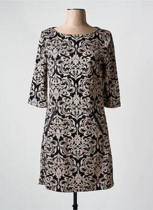 Rochie midi mâneci 3/4 mâneci 3/4 negru VEGAS femeie