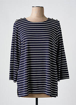 Tricou mâneci lungi mâneci lungi albastru KAKIE femeie