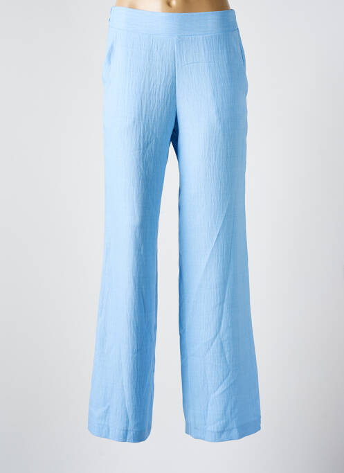 Pantalon evazat talie elastică mărime normală albastru SCARLET ROOS femme