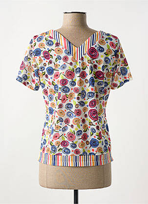 Tricou elasticitate mâneci scurte albastru MERI & ESCA femeie