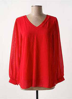 Bluză roșu COULEURS DU TEMPS femeie