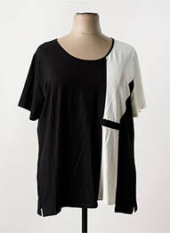 Tricou elasticitate mâneci scurte negru GREGORY PAT femme