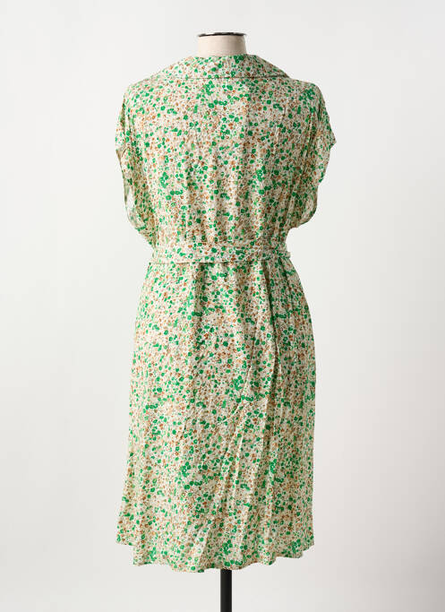 Rochie midi verde COULEURS DU TEMPS femeie