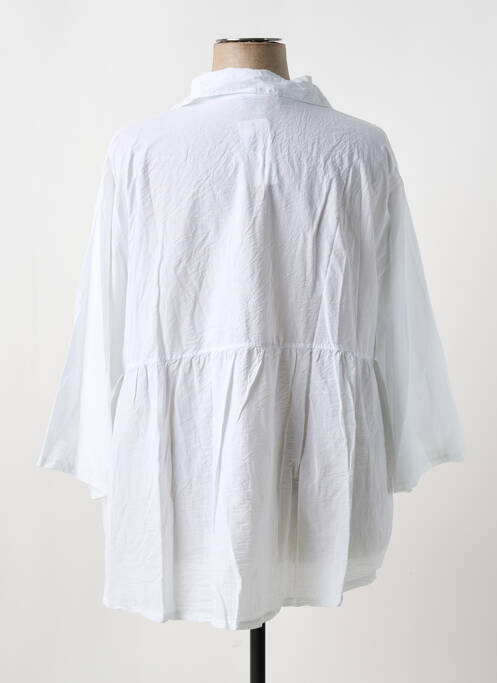 Tunică mâneci lungi alb COULEURS DU TEMPS femeie