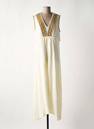 Rochie lungă bej CAPTAIN TORTUE femeie