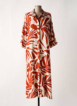 Rochie lungă portocaliu MAISON CAPTAIN femeie