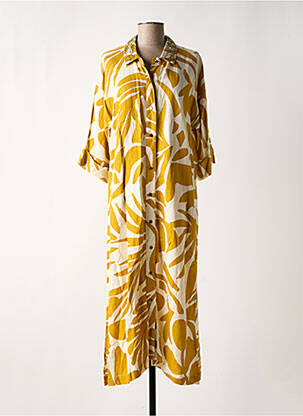 Rochie lungă galben MAISON CAPTAIN femeie