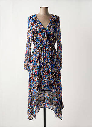 Rochie lungă albastru LITTLE MISS BY CAPTAIN TORTUE femeie